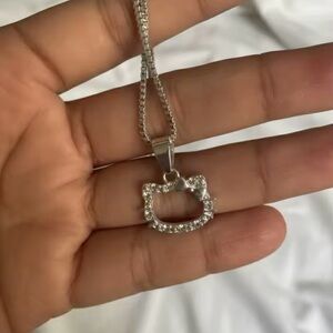 Silver hello kitty Necklace